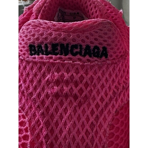 Size 9 - Balenciaga Phantom Sneaker Hot Pink Mesh Logo Excellent  Condition - Picture 6 of 8